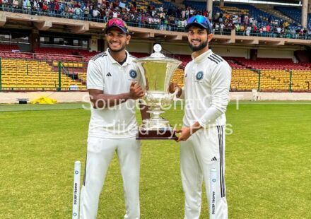 Duleep Trophy 2026 cricket trophy and historic Indian cricket background