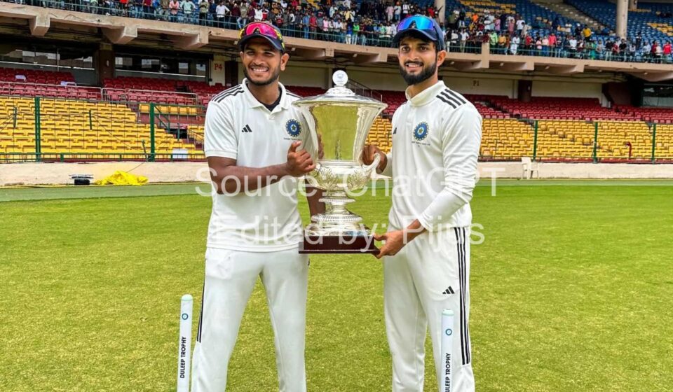 Duleep Trophy 2026 cricket trophy and historic Indian cricket background