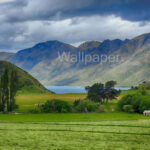 New Zealand quiet road and beautiful countryside