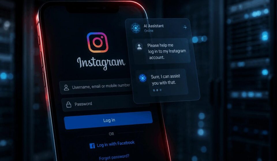 AI chatbot used in an Instagram account takeover cyber attack