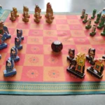 Ancient Indian Chaturanga game showing the origins of chess