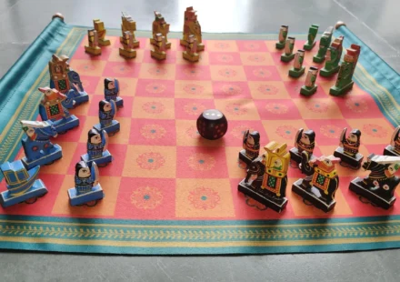 Ancient Indian Chaturanga game showing the origins of chess